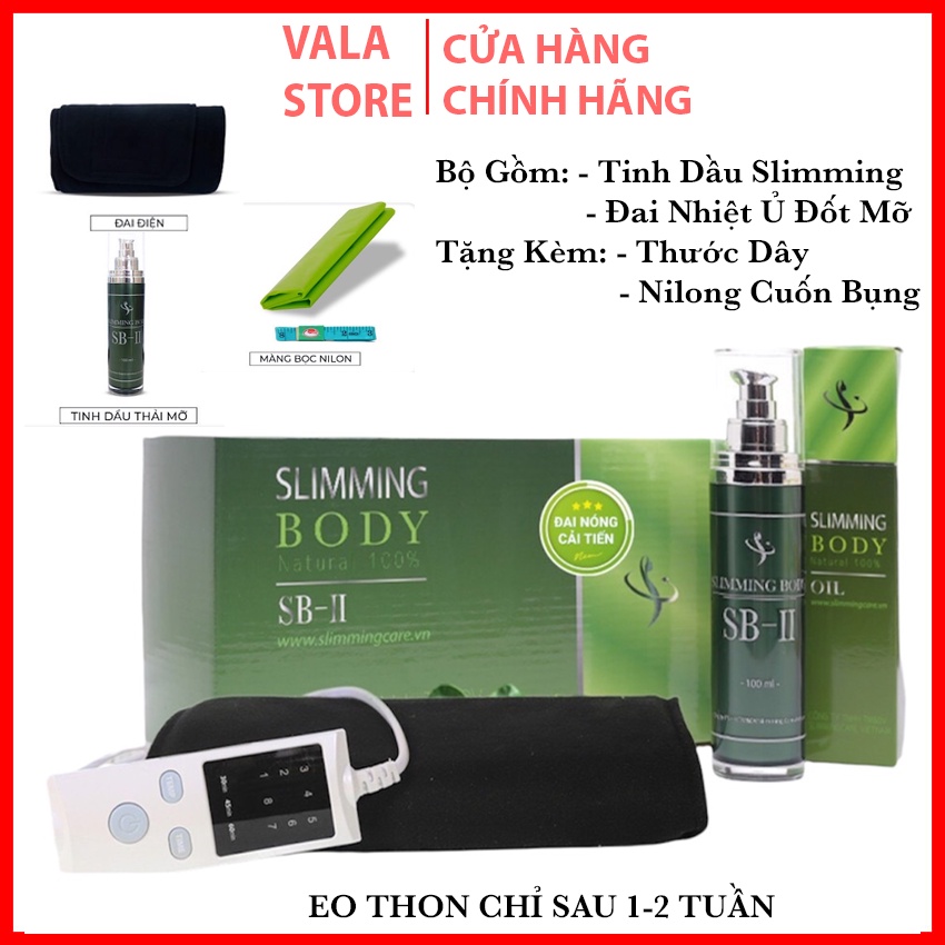 Bộ Đai Quấn Nóng Ủ Nóng Thải Mỡ Slimming Body SB2 Chính Hãng- Đánh Tan Mỡ Thừa Định Hình Vòng Eo Về Dáng Siêu Nhanh