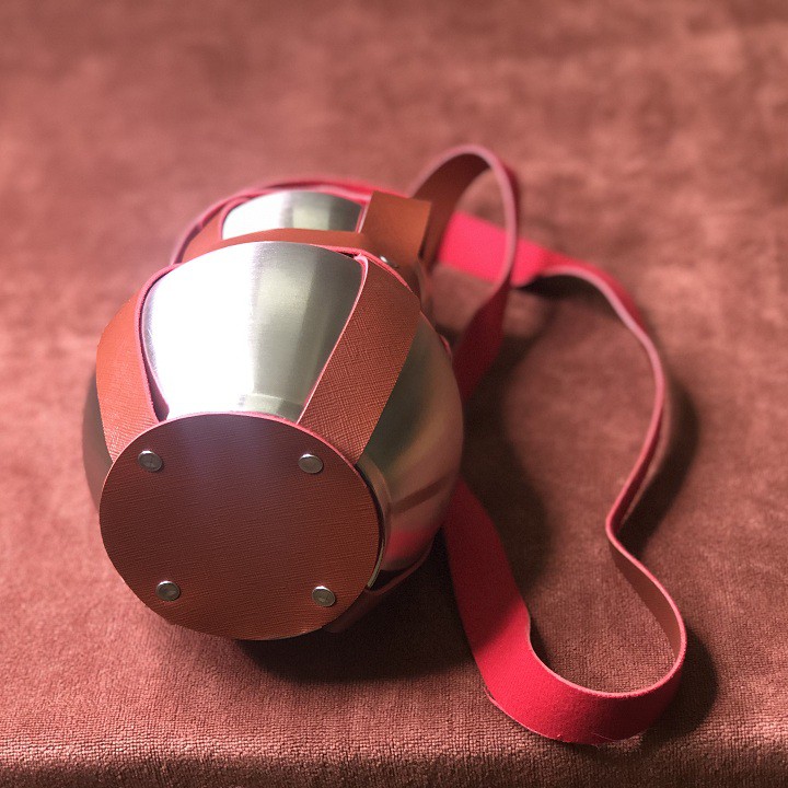 Bình hồ lô inox 2 lít có tặng kèm bao da