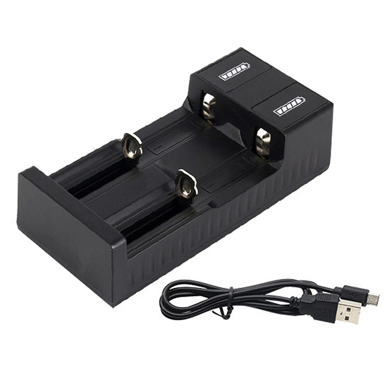 Bộ Sạc Pin Hai Cổng USB Cho 3.7V 18650 26650 14500