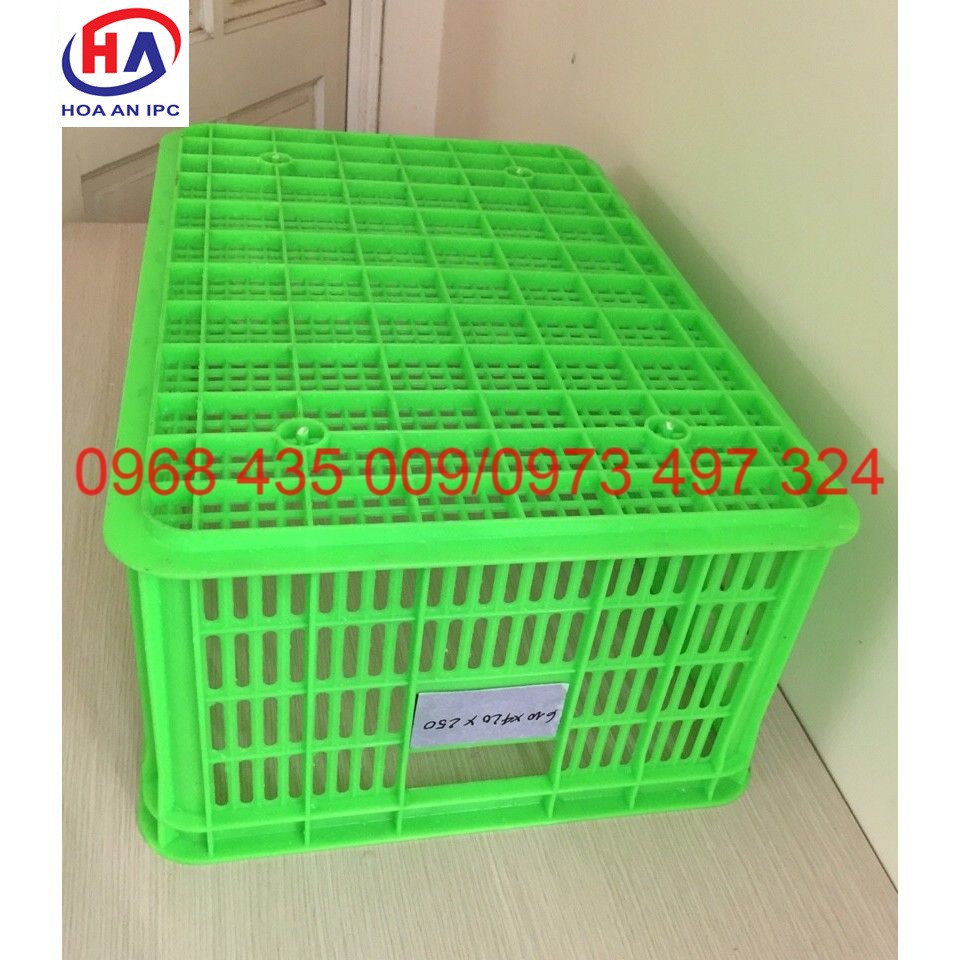 Thùng nhựa rỗng HS014  KT: 610x420x250 mm (sóng nhựa hở 2T5)