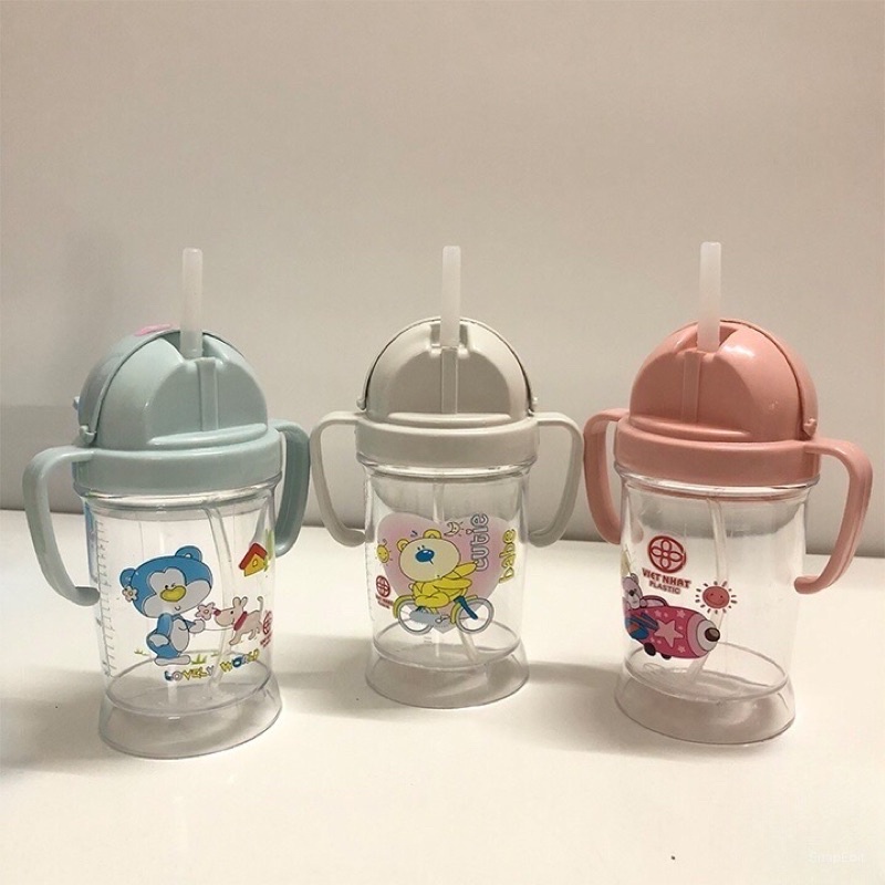 Bình tập uống nước cho bé hình mèo Việt Nhật