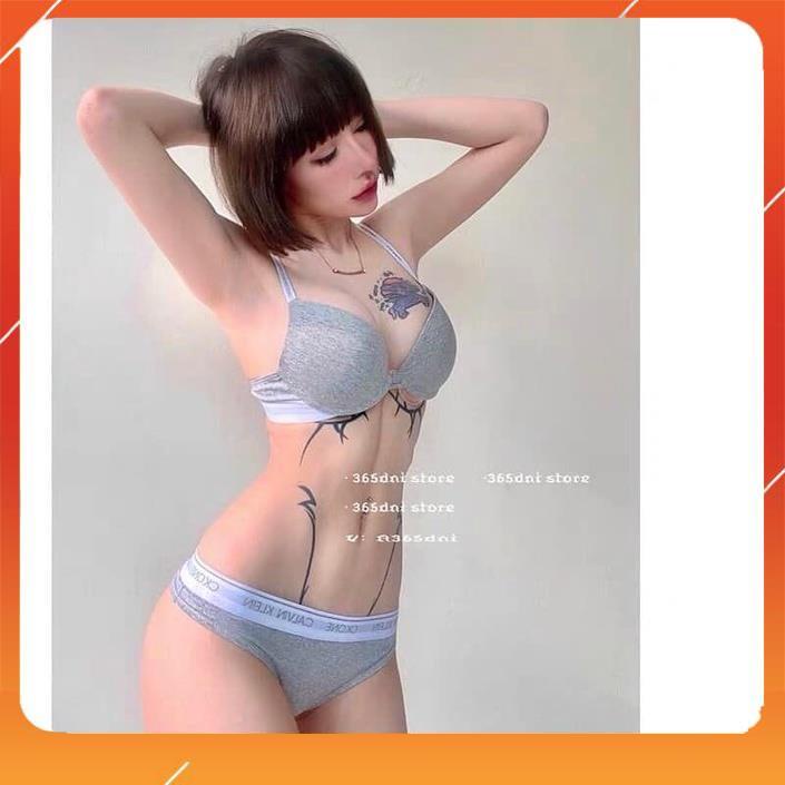 [Mẫu mới 2022] Set bộ đồ lót nữ CK hàng cao cấp, áo có gọng, mút đệm mỏng,  Mã B26050