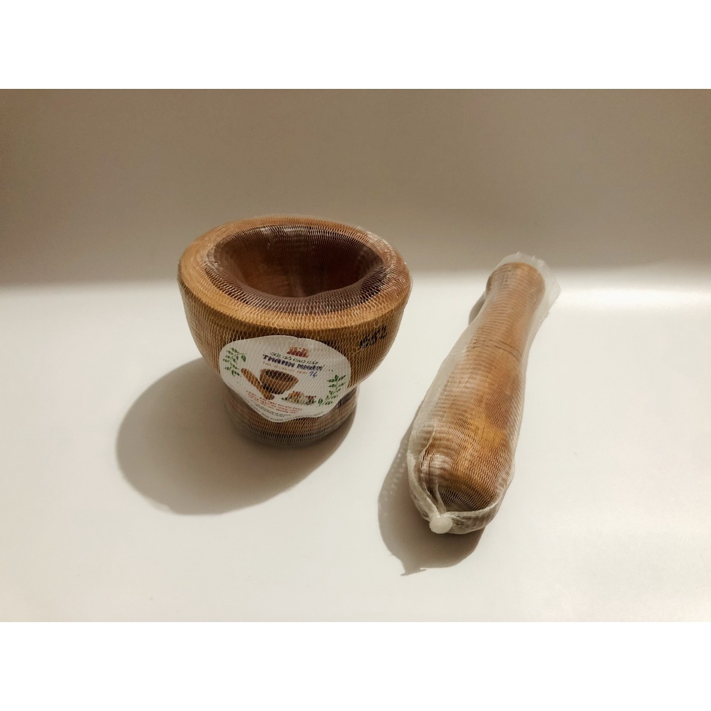 [Giá Sỉ] Bộ Chày Cối Gỗ Xà Cừ Thành Nhân 14cm