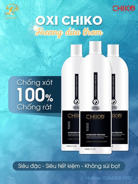 Trợ nhuộm(oxy) Chiko chiết 100ML cho khách lẻ