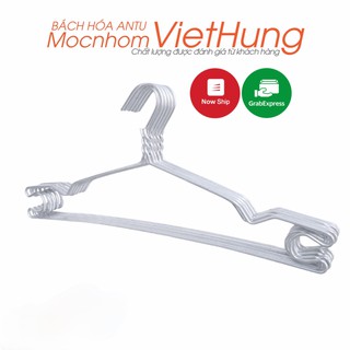 Co C - Bộ 10 móc treo quần áo người lớn dài 40cm bằng nhôm cao cấp - Móc Nhôm Việt Hưng