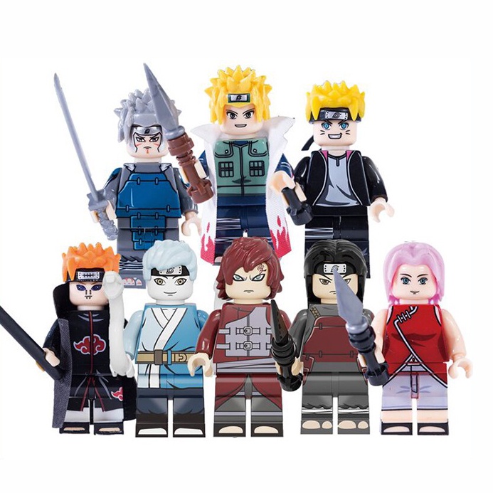 Bộ 8 nhân vật minifigures Naruto KF6112