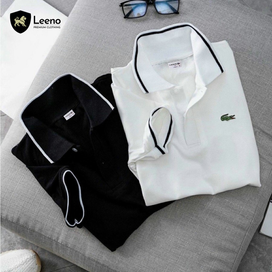 Áo Polo cá sấu - Áo thun có cổ nam nữ có hình thêu trực tiếp Leeno | BigBuy360 - bigbuy360.vn