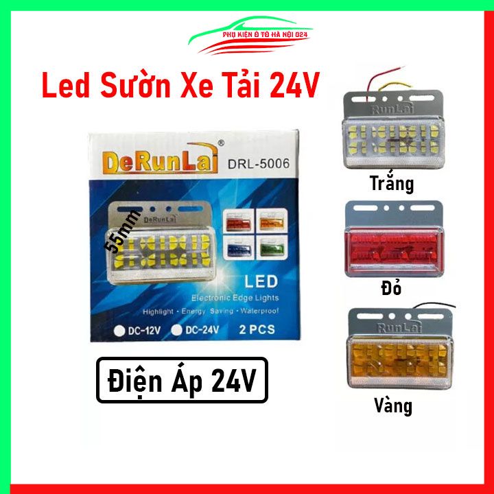 Đèn led sườn xe tải 5006 RUNLAI DRL-5006 chống nước bản to điện áp 24V đủ màu