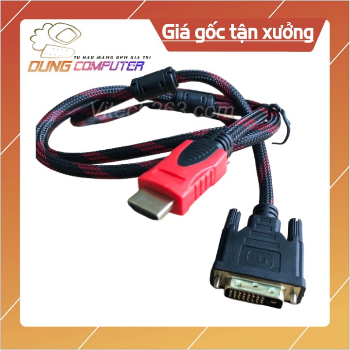 Cáp Chuyển Đổi Đầu Cắm HDMI Sang DVI 1.5m/5ft HDMI sang DVI-D 24+1