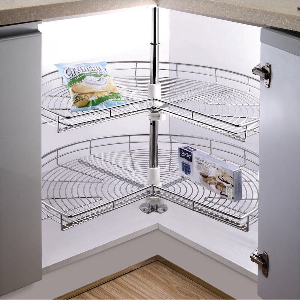 Kệ Xoay Góc 3/4 -Kệ Xoong Nồi Góc Bếp.