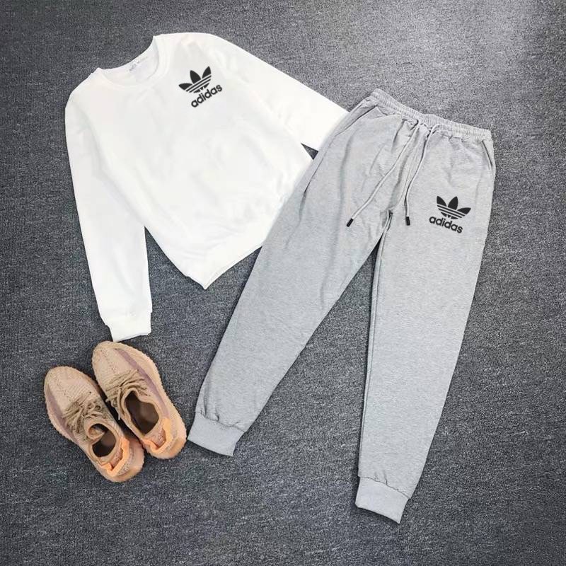 Bộ Đồ Thể Thao Adidas Gồm Áo Sweater Tay Dài + Quần Dài Phong Cách Thời Trang Unisex