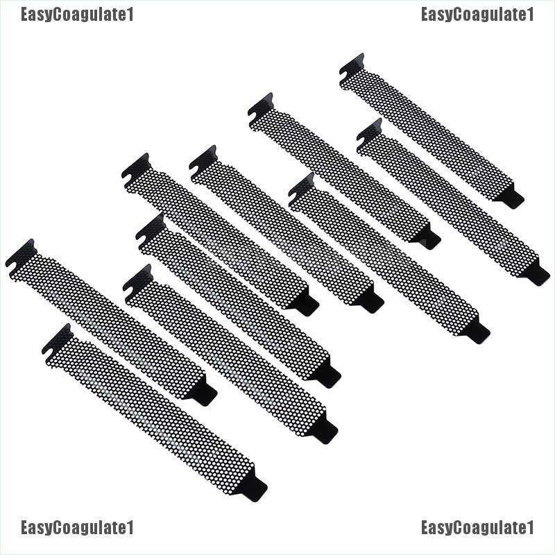 Bộ 10 tấm lưới thép cứng che khe cắm PCI phía sau thùng máy tính