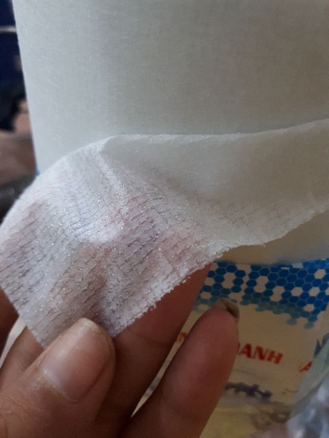 Keo mếch giấy trắng.