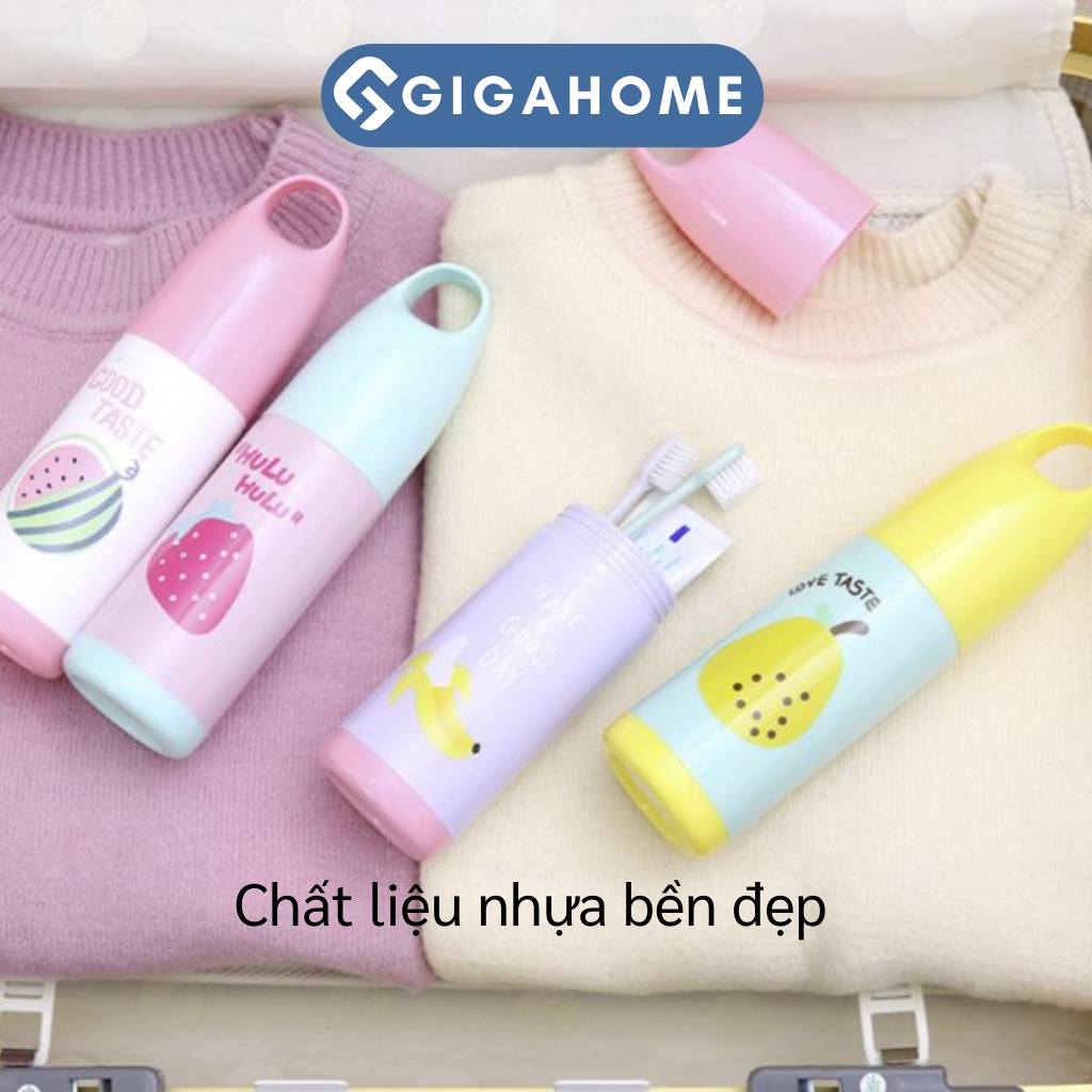 Hộp Đựng Bàn Chải, Kem Đánh Răng Du Lịch Có Quai Cầm GIGAHOME Họa Tiết Đáng Yêu 5309