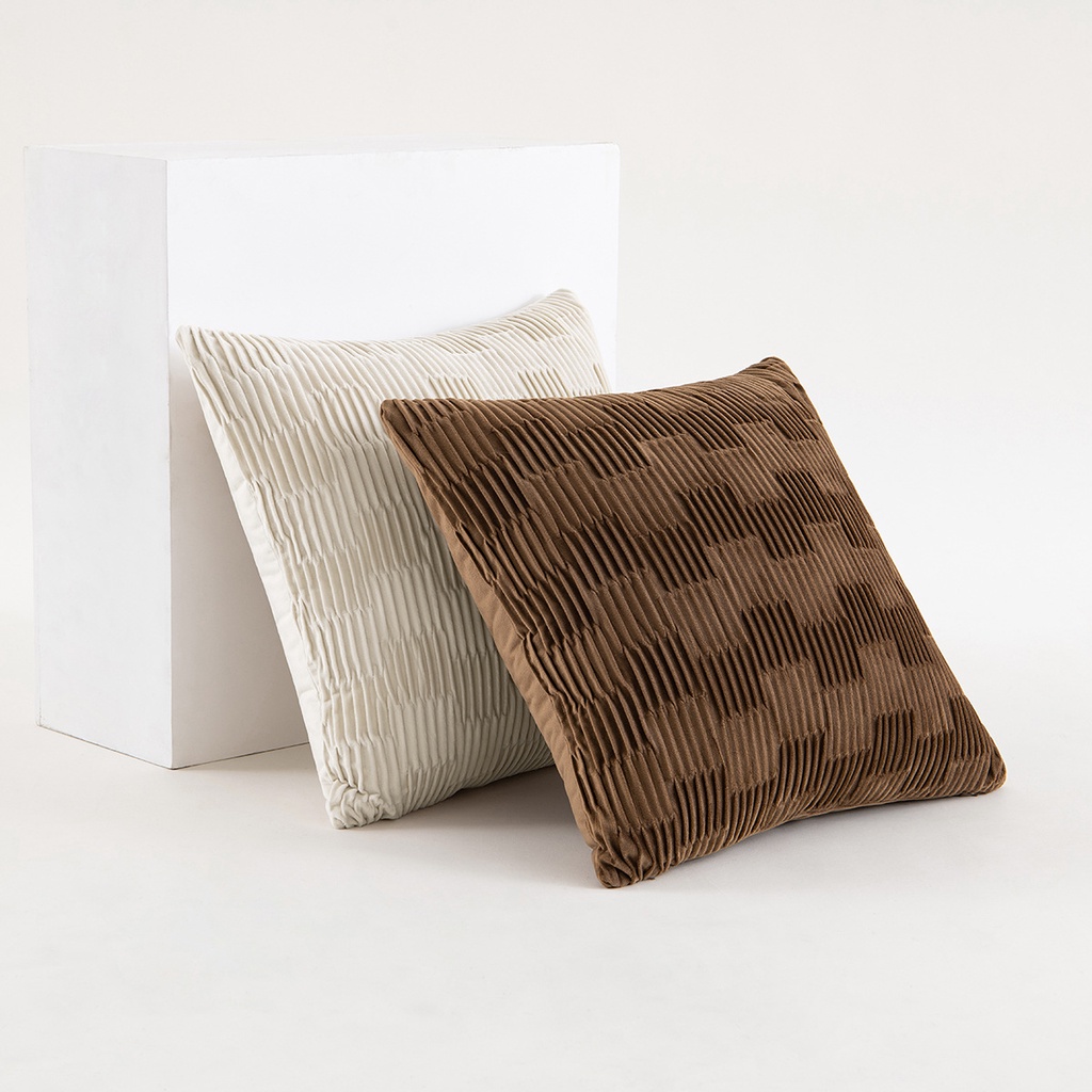 Vỏ Gối Vuông 45x45cm Họa Tiết Sọc Độc Đáo Trang Trí Nội Thất