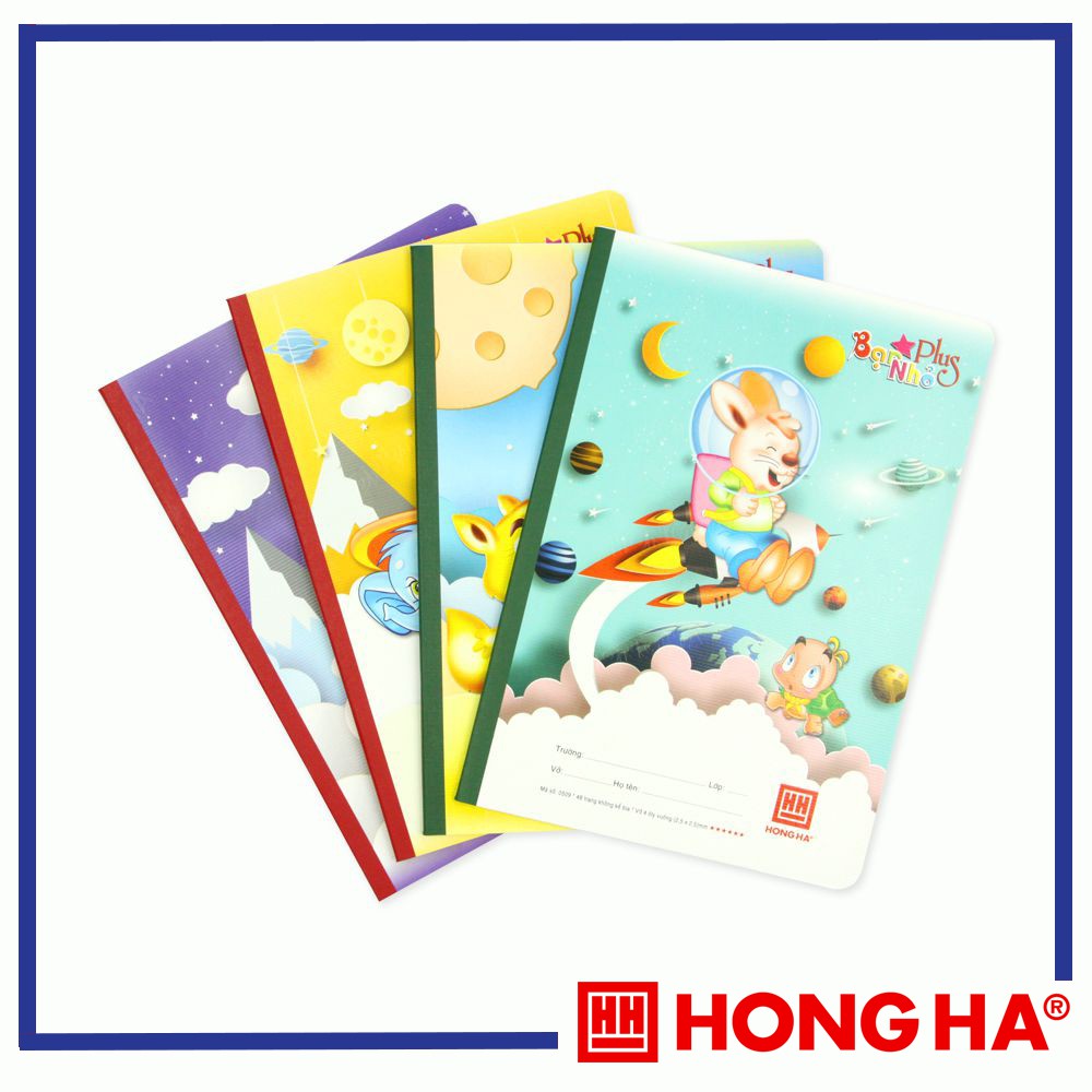 [ Tặng 1 Kê tay & 3 Quyển Vở School Bạn nhỏ Plus ] Combo 3 Lốc Vở 4 Ô ly ⭐ 48 trang ⭐ School Bạn nhỏ Plus Vpp Hồng Hà