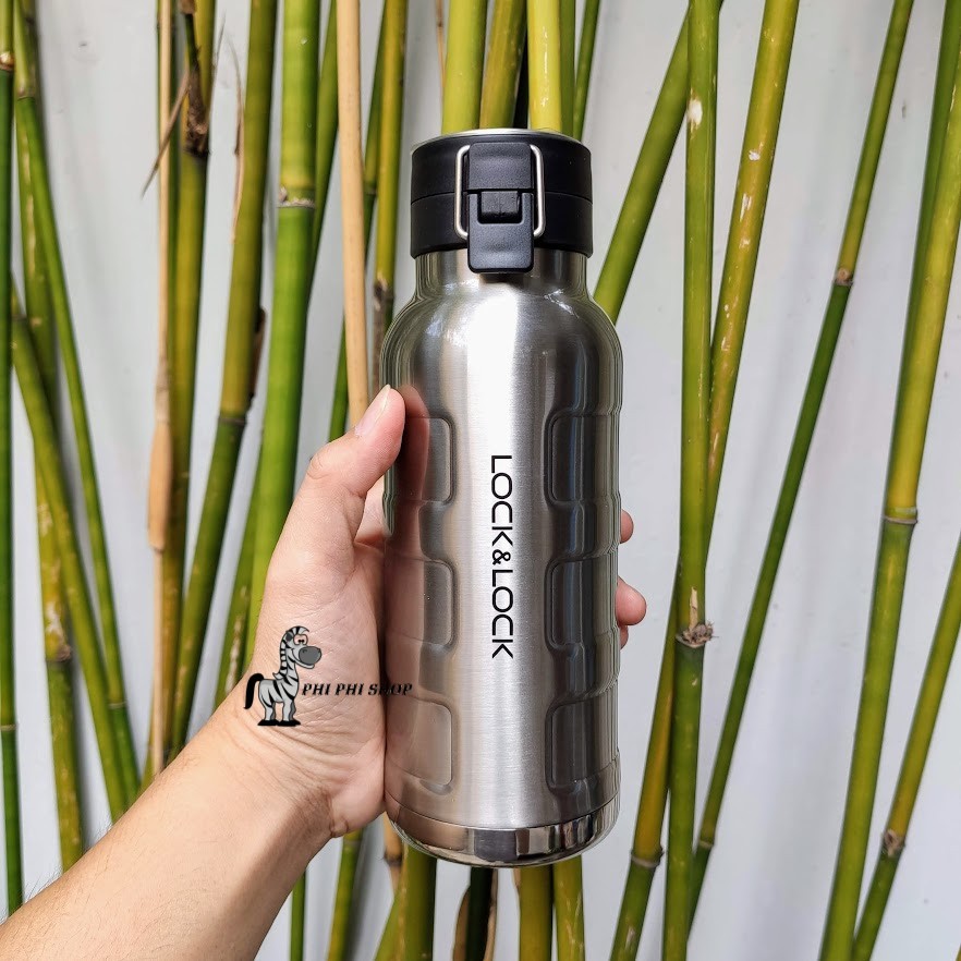 Bình Giữ Nhiệt Lock&amp;Lock Bumper Bottle dung tích LHC4142SLV