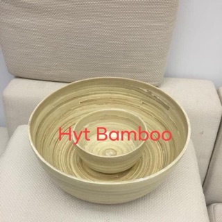 Bộ chậu ngâm chân làm từ cốt tre Nail, Spa