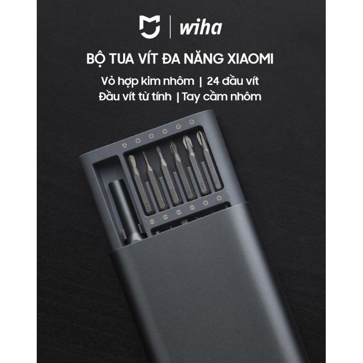 HOẢ TỐC | Bộ vít XIAOMI WIHA 24 món | Bộ tua vít XIAOMI 16 đầu vặn cao cấp | MIHOANGGIA
