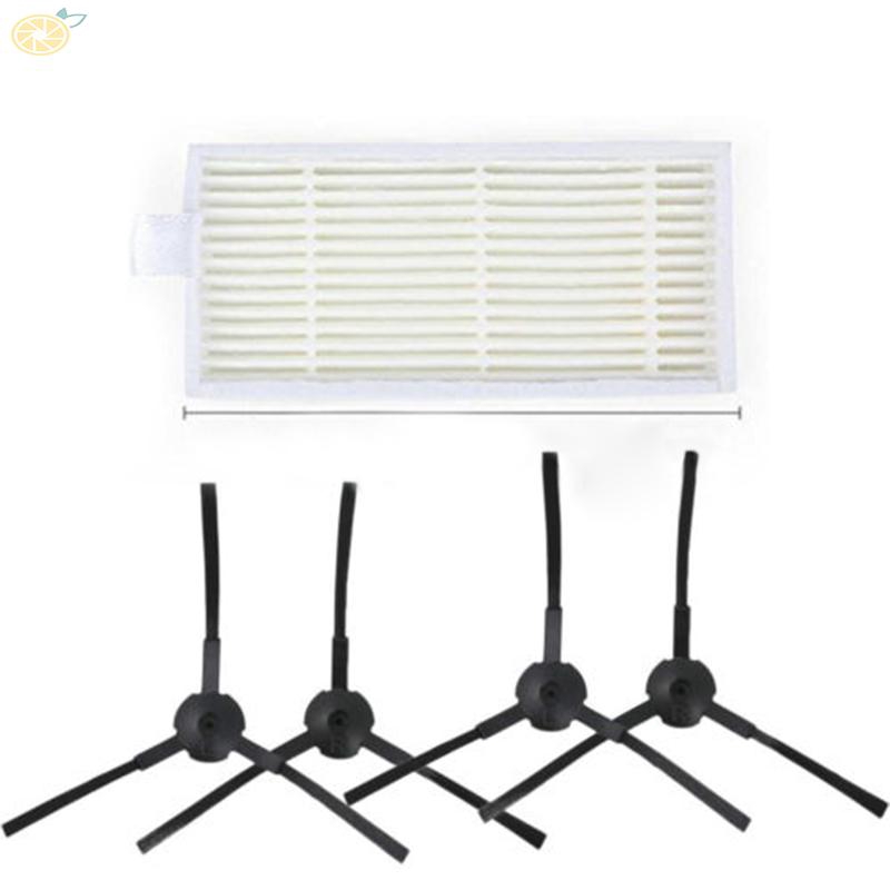 Set cọ quét trái + phải và bộ lọc 5 món thay thế cho máy hút bụi Medion MD1619 18500