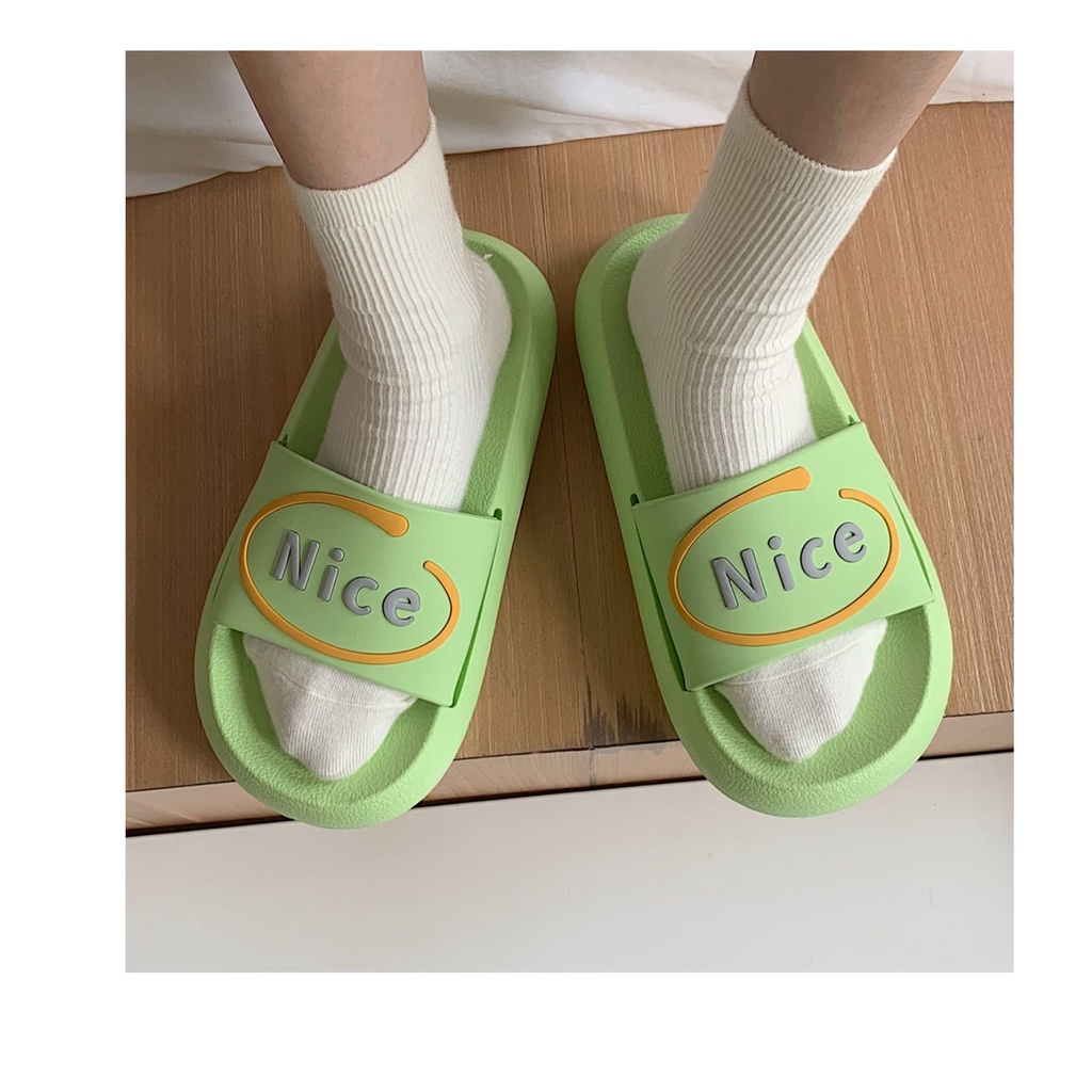 Dép quai ngang cặp đôi nam nữ Nice đế bánh mì - US723