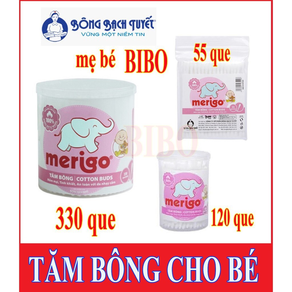 Tăm bông trẻ em Kotton Care For Kid của hãng Bông Bạch Tuyết (120 que/hộp) - 1301559