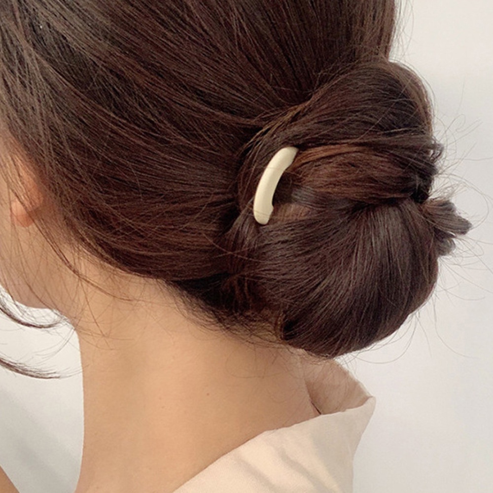 Trâm cài tóc hình chữ U lớn bằng acrylic nhiều màu thời trang Hàn Quốc cổ điển cho nữ