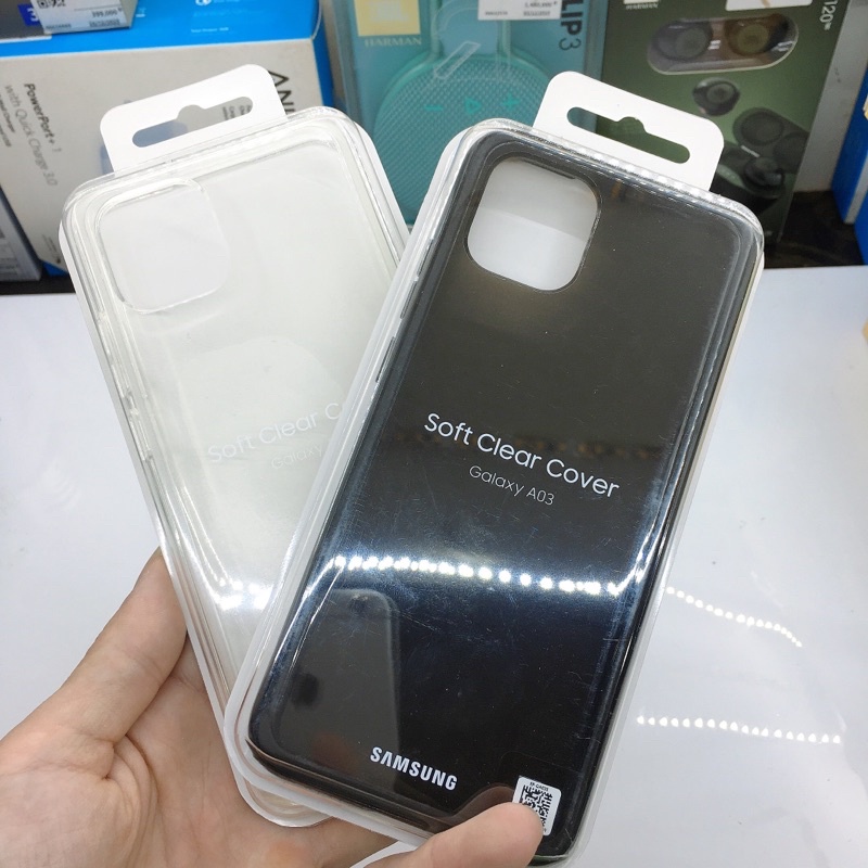 Chính hãng nguyên seal - Ốp lưng Samsung Galaxy A03 Soft Clear Cover