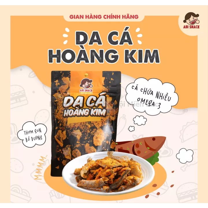 [SẴN SLL][FREE SHIP đơn 50k] DA CÁ HOÀNG KIM VỊ TRỨNG MUỐI ABI ĐƠN HÀNG 5 BỊCH BẤT KỲ TẶNG 1 MÓC KHOÁ CUTE