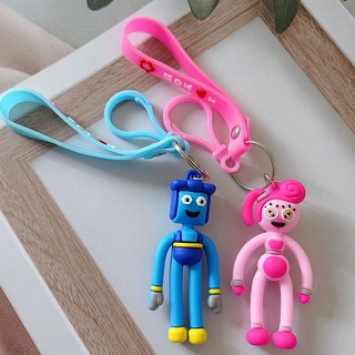 1 Móc khóa cặp đôi búp bê bố mẹ Poppy Playtime 3D độc đáo
