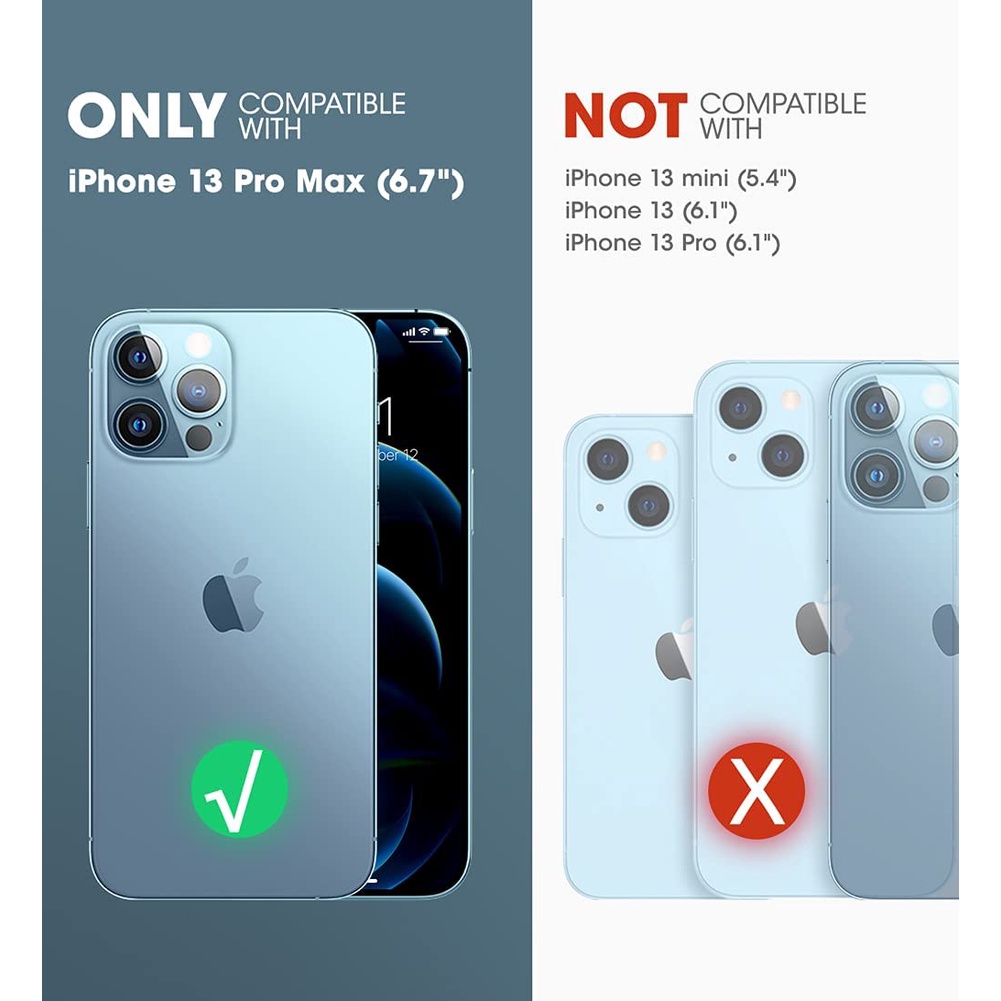 Ốp điện thoại SUPCASE trong suốt thích hợp cho iPhone 13 Pro Max 2021 6.7 Inch