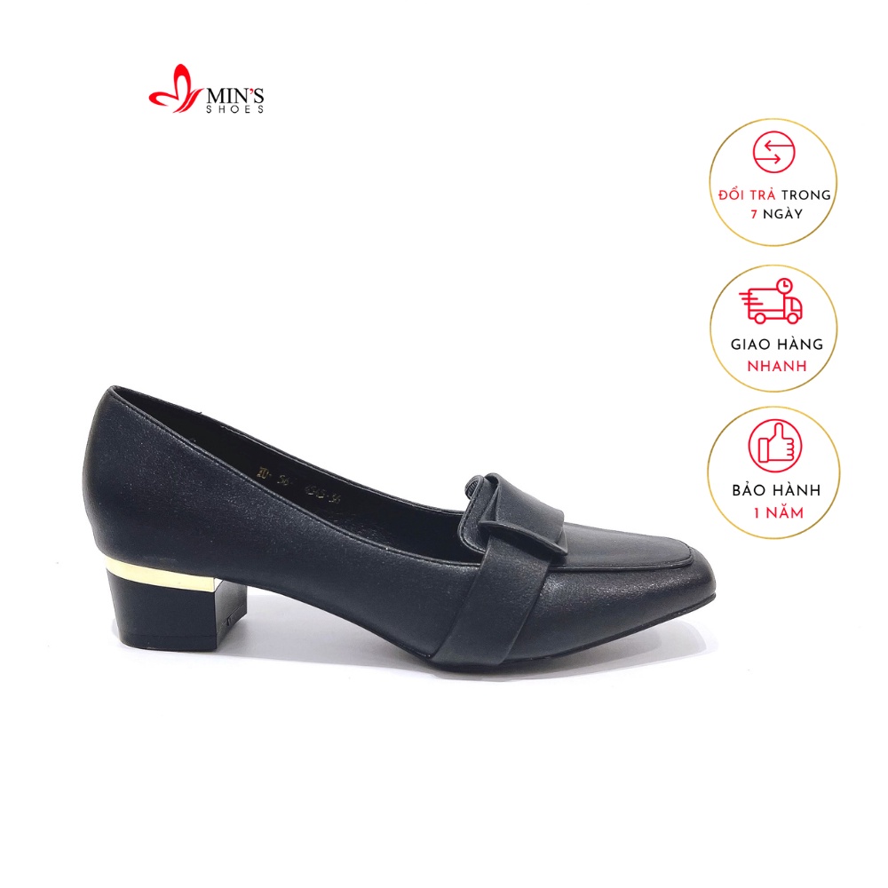 Min's Shoes - Giày Gót Vuông Da Mềm Cao Cấp V230