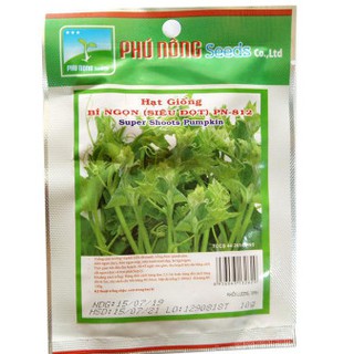 Hạt giống Bí đỏ ngọn (ăn ngọn)- Gói 10g - Hạt giống Thương hiệu phú nông