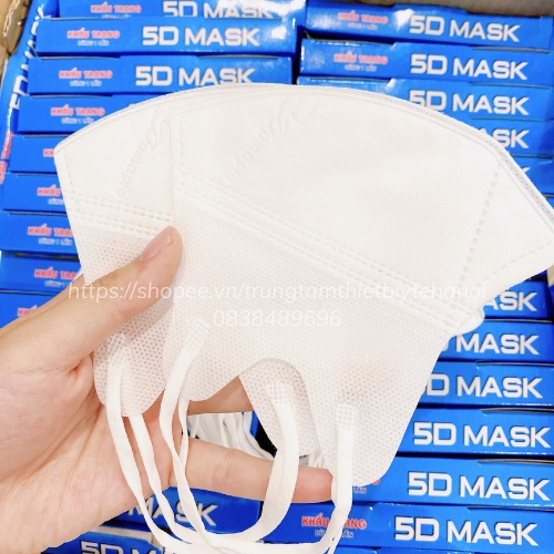 Khẩu trang 5D Mask Nam Anh Famapro hộp 10 chiếc - Khấu trang kháng khuẩn ôm sát mặt không mùi - Chính hãng
