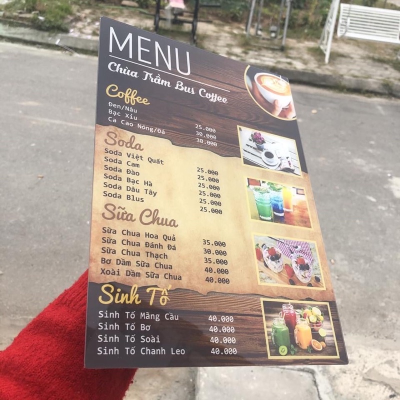 Menu quán cafe/ tiệm nail, cắt tóc in theo yêu cầu miễn phí thiết kế