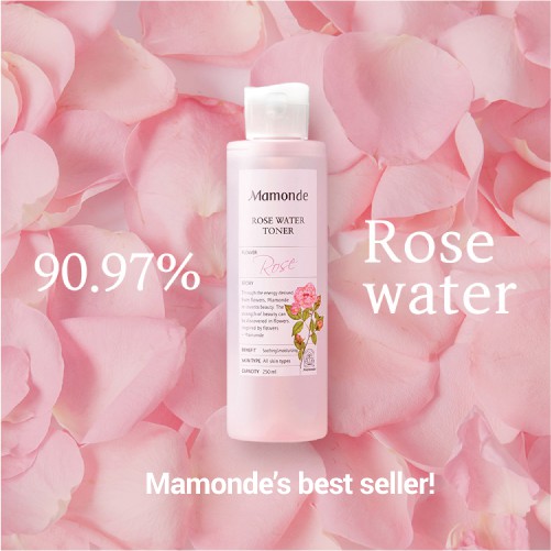 ( Bb221 ) Nước hoa hồng cung cấp độ ẩm Mamonde Rose Water Toner 500ml ( Linhnam_SPA )