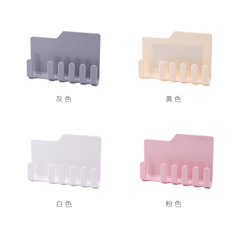 Handy wall mounted toothbrush/toothpaste/razor holder