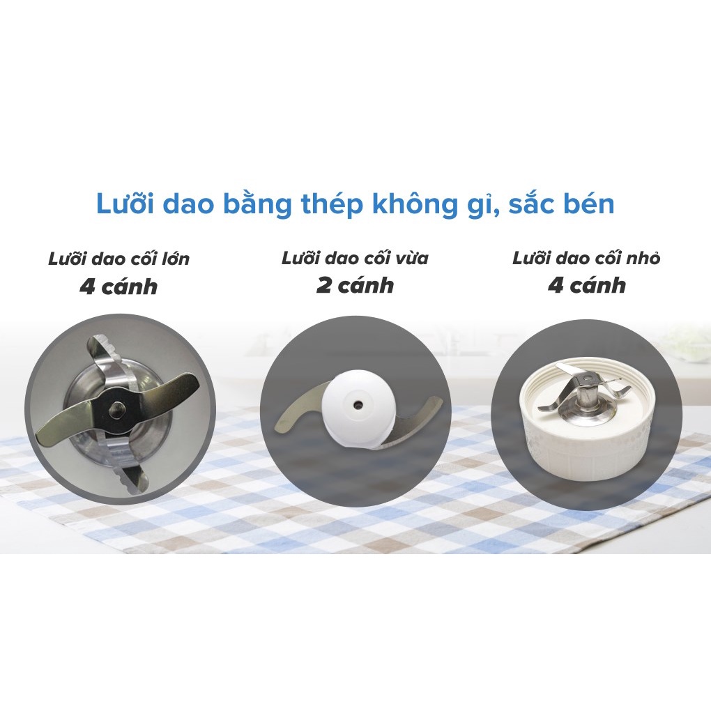 Máy Xay Sinh Tố Bluestone BLB-5335W, Công suất 250W, Dung tích 1.2 lít, Bảo hành 2 năm