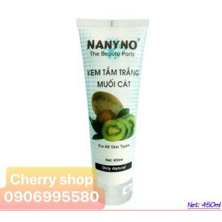 Kem tắm trắng muối cát Nanyno 450ml