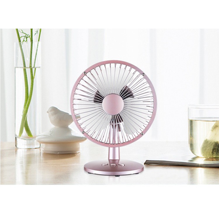 Quạt mini để bàn, đường kính lồng quạt 18cm, sạc dây cổng usb, pin chạy liên tục 2h, bảo hành 6 tháng, có 2 tốc độ gió | BigBuy360 - bigbuy360.vn
