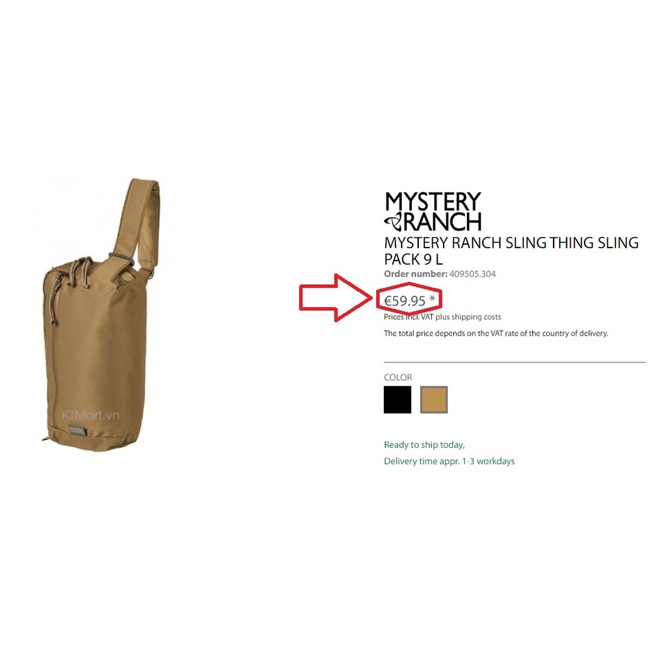 Túi đeo chéo Mystery Ranch Sling Thing Sling Pack 9L màu rằn ri