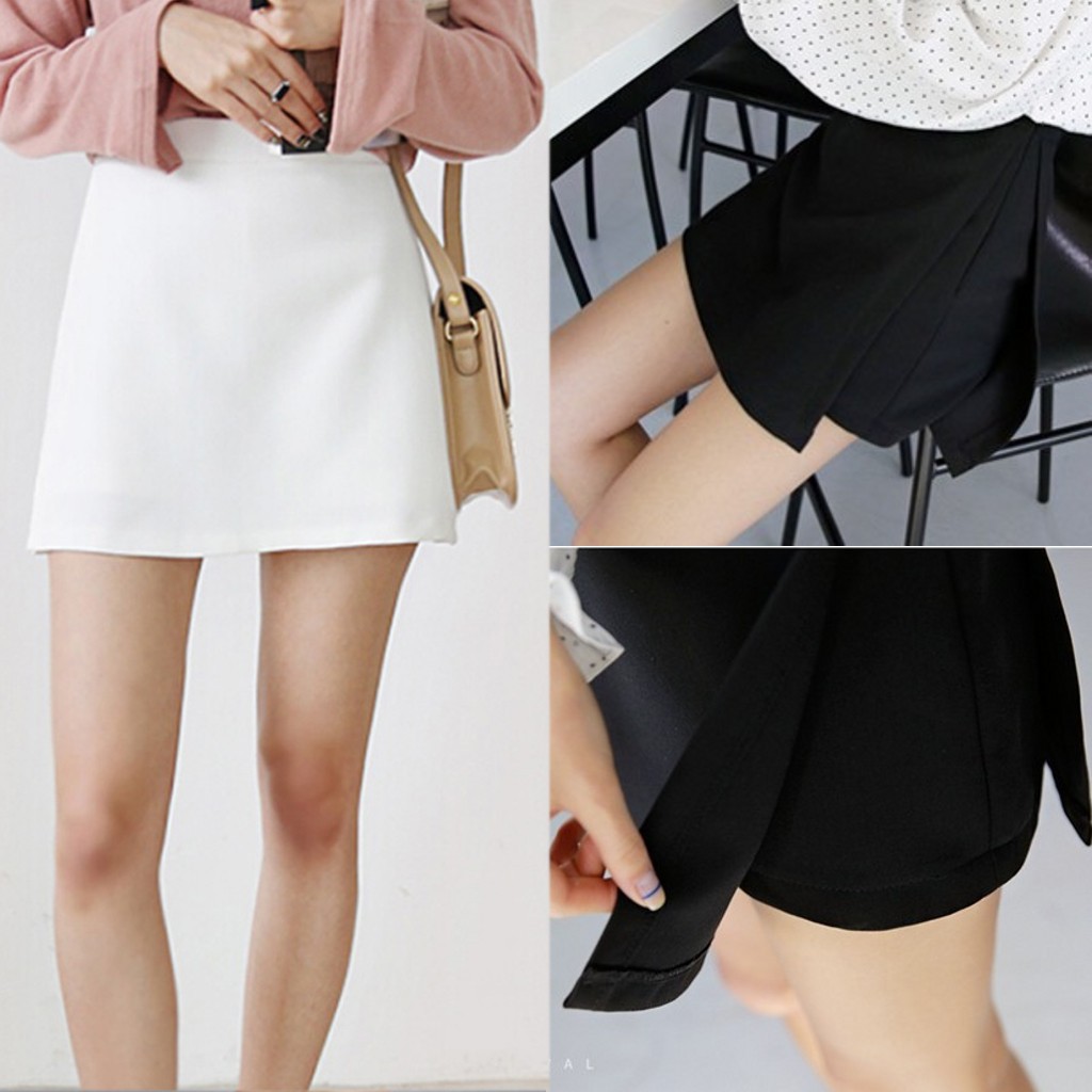 Chân Váy Ngắn Lưng Cao Thiết Kế Xẻ Quyến Rũ | BigBuy360 - bigbuy360.vn