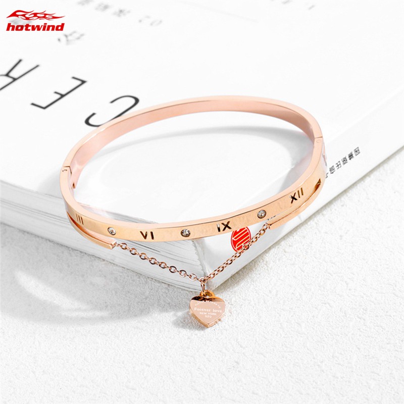 Vòng Tay Chuỗi Hạt Mặt Hình Trái Tim Thời Trang Cho Nữ