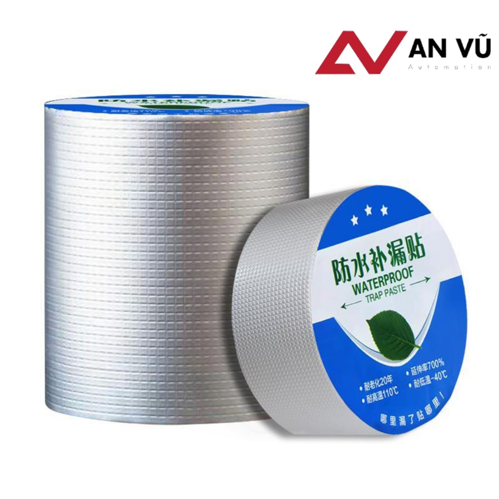 Băng Keo Chống Thấm SIÊU DÍNH trên mọi bề mặt, chống thấm nước Nhật Bản khổ 5cm, 10cm x 5 mét