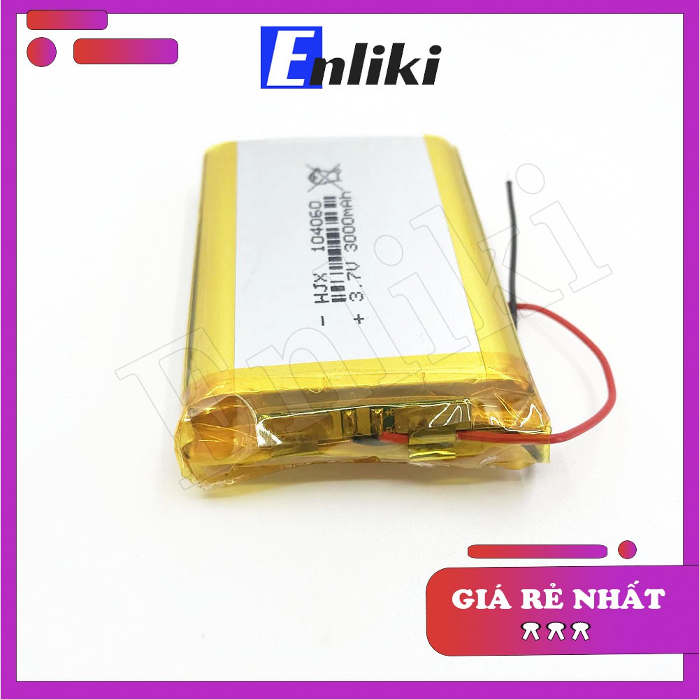 Pin Lipo Polymer 3000mAh 10x40x60mm 3.7V (Có Mạch Bảo Vệ)