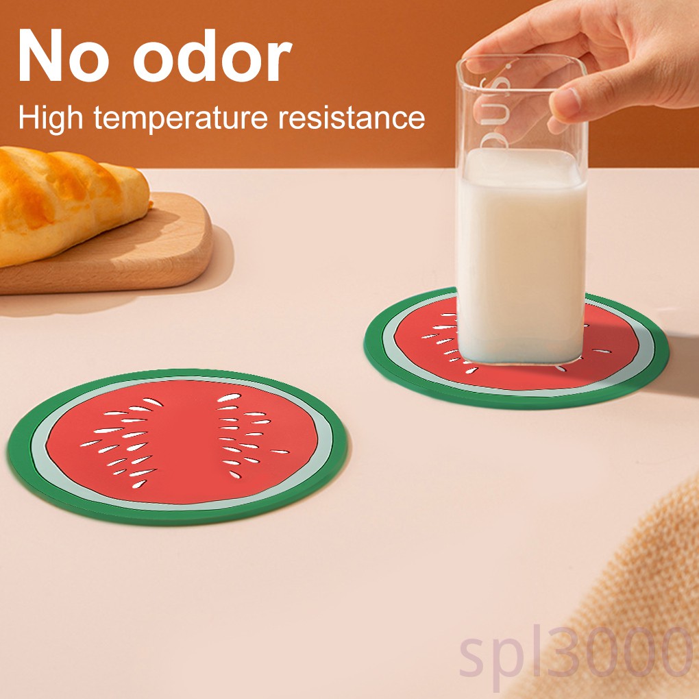 Miếng Lót Ly Chống Trượt Bằng Silicon Thiết Kế Hoạt Hình Dễ Thương Tiện Dụng