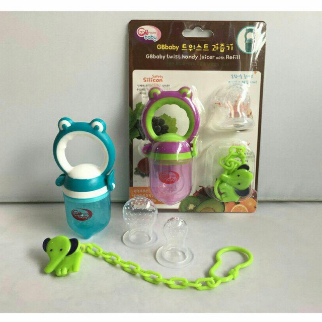 Túi Nhai ĂN DẶM Chống Hóc GB Baby Hàn Quốc 3 Giai Đoạn Cho Bé