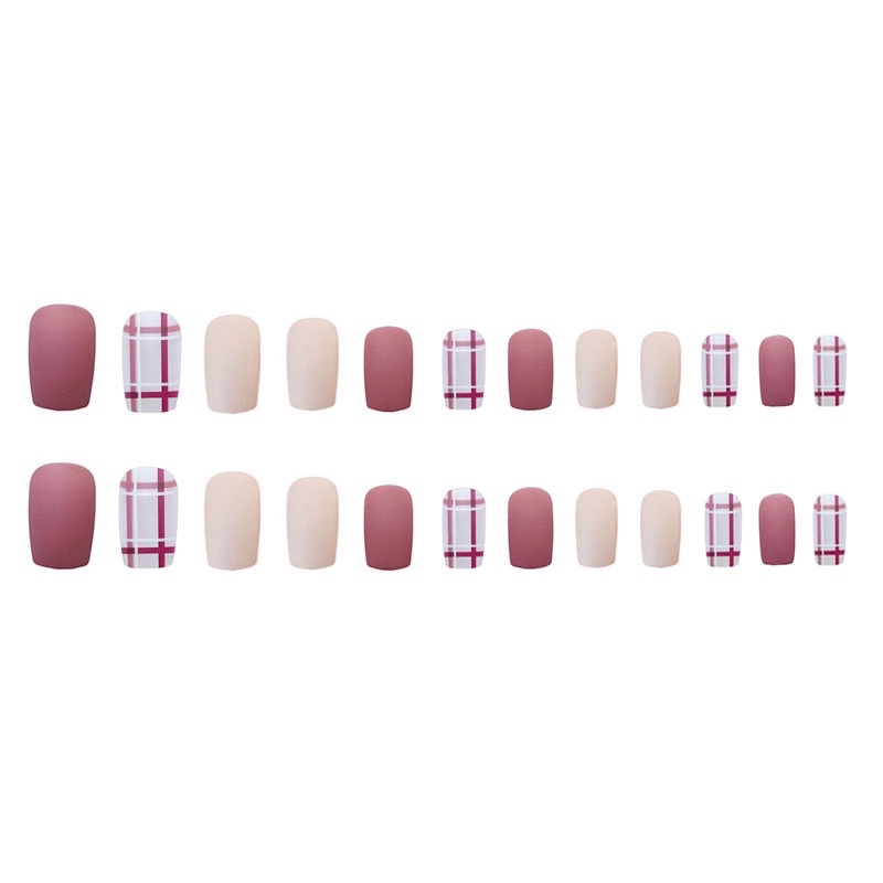 Set 24 móng giả D322 dáng móng dài ( Tặng kèm keo và dũa )