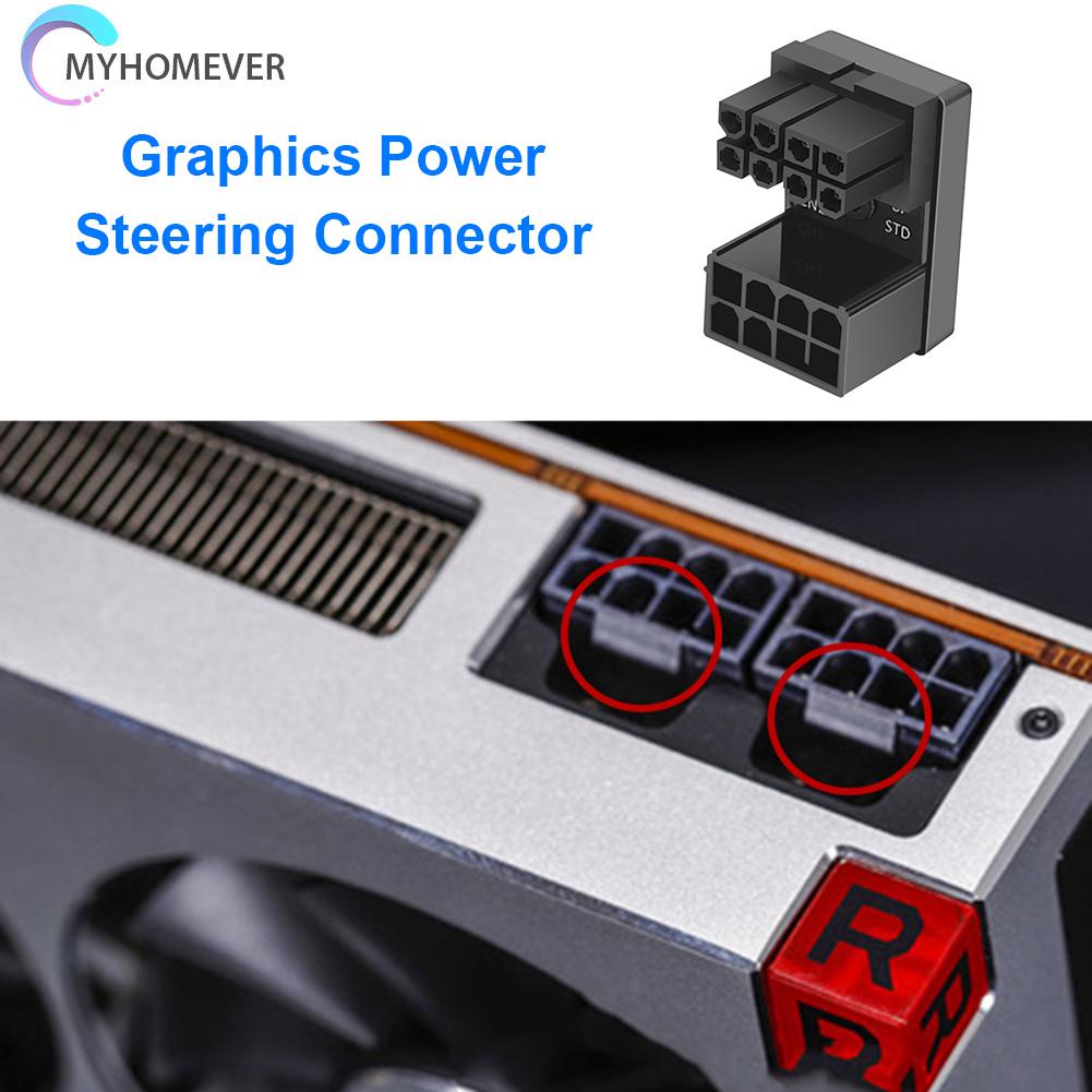 Đầu Chuyển Đổi Atx 8pin 6pin Sang 8pin 6pin 180 Độ Cho Máy Tính Để Bàn Gpu | BigBuy360 - bigbuy360.vn