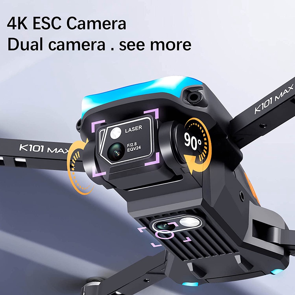 Flycam K101 MAX mới 2 camera 4K trang bị cảm biến chống va chạm ✔flycam mini giá rẻ cao cấp -d
